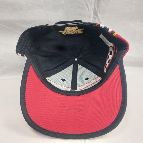 Vintage Polaris Red & Black XCR 120 Racing Adjustable Snapback Hat Cap - Picture 6 of 9